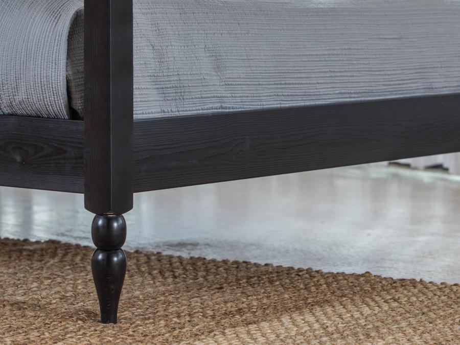 black four poster canopy bed leg moroccan design